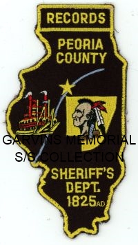 ILLINOIS,A,PERIA COUNTY SHERIFF DEPARTMENT RECORDS 1